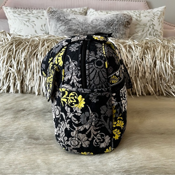 VERA BRADLEY Baroque 2010 Stroll Around Baby Diaper Bag Tote Black Yellow Y2K - Picture 12 of 17